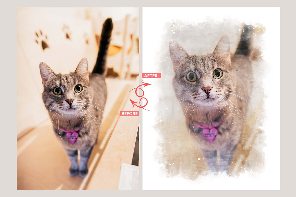 Pure Watercolor Photoshop Action, an Action Add-On by MRI STUDIO (Photo 12 of 15)