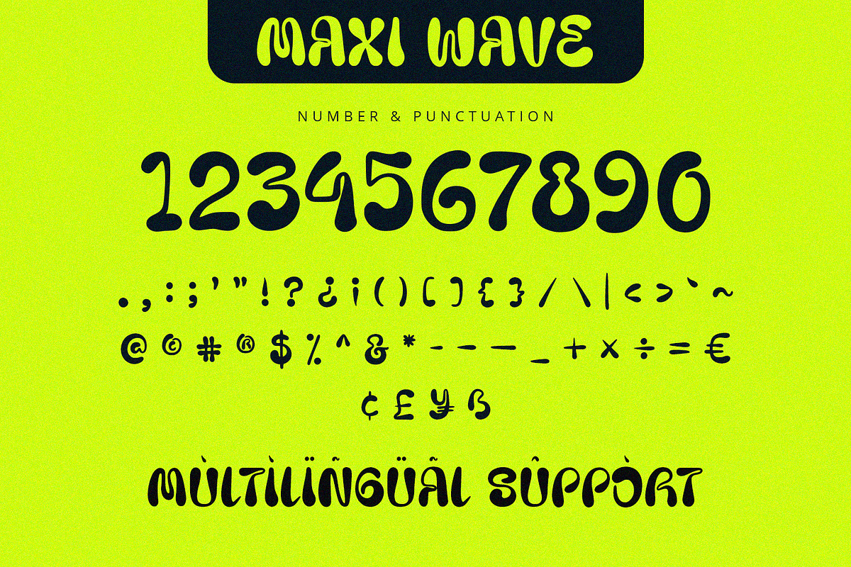Maxi Wave - Display Font, a Handwritten Font by Alpaprana (Photo 10 of 11)