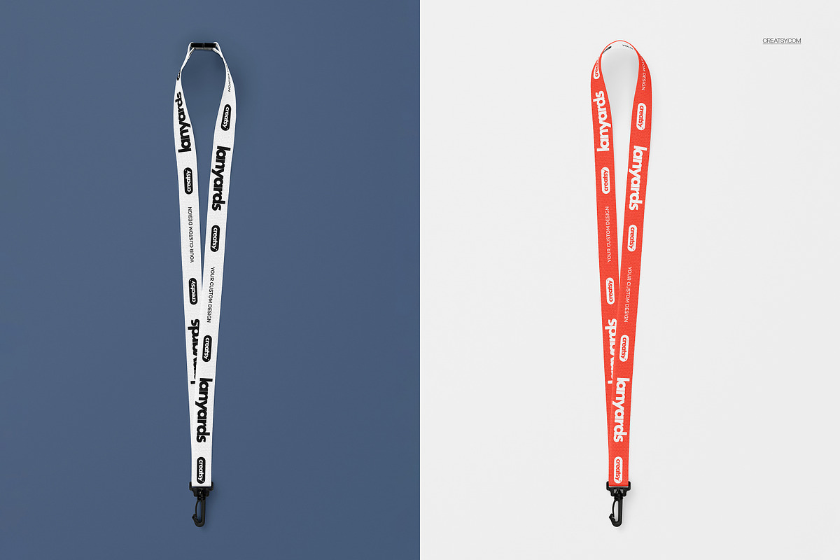 Polyester Lanyards Mockup Set, an Advertising Mockup by creatsy5 (Photo 8 of 13)