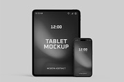 iPad Mockup with Phone, an iPad Mockup by graphypix (Thumbnail 3 of 4)