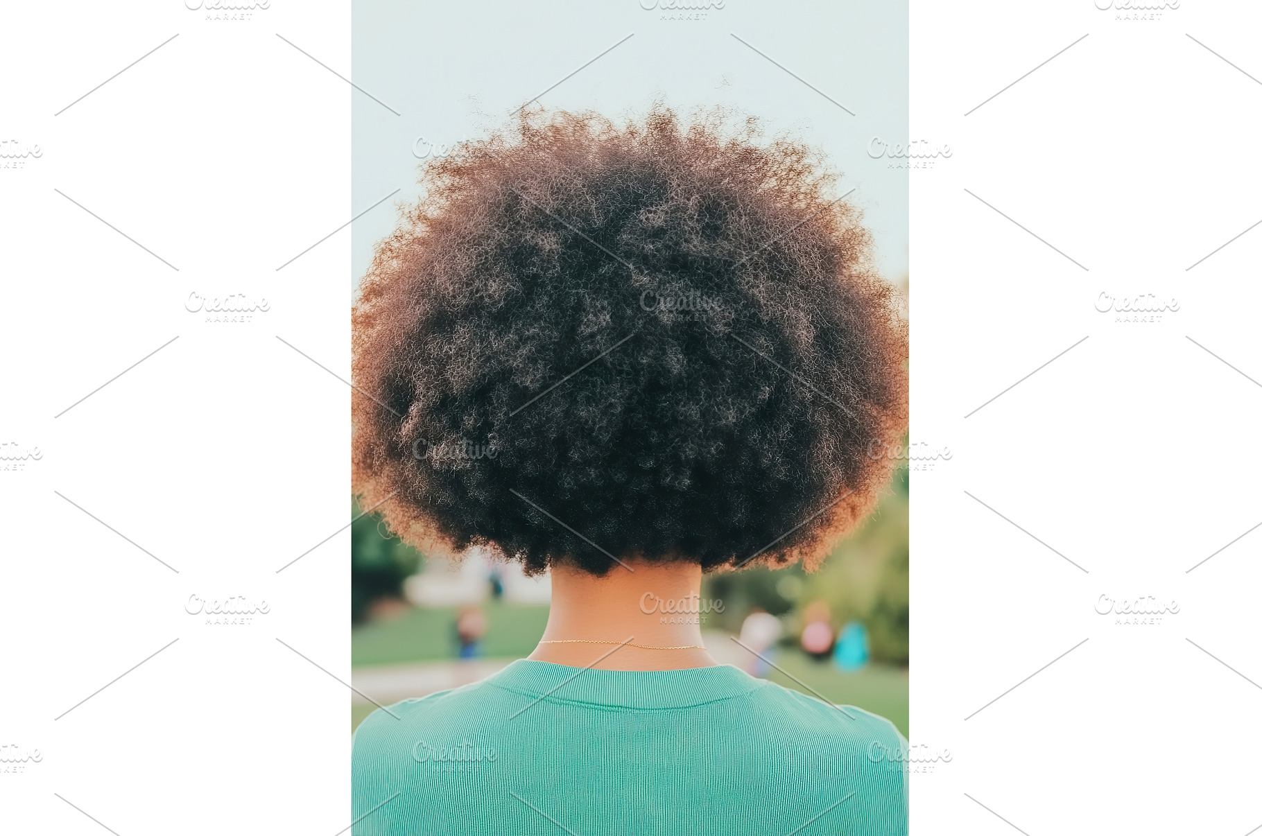 Back View of African American Woman, a Nature Photo by Lermont51