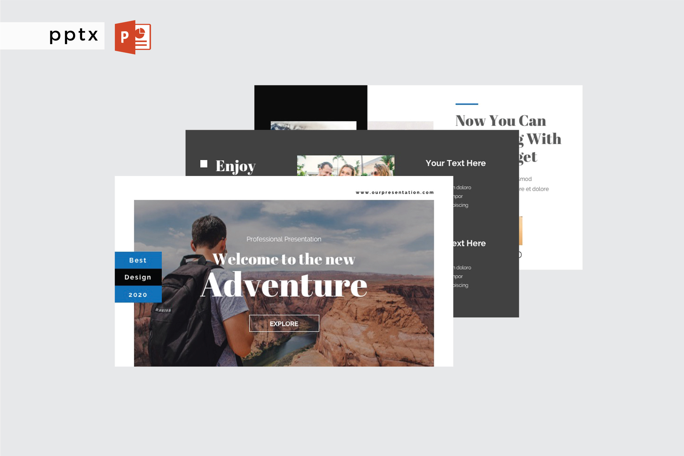 NEW ADVENTURE- Powerpoint Template, a Presentation Template by Shafura