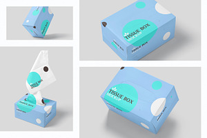 Tissue Paper Box Mockups