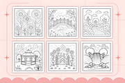 Bold Easy Stress Relief Coloring, a Decorative Illustration by Design Station (Thumbnail 3 of 4)