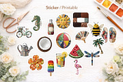 Summer Patchwork Sublimation, a Seasonal Illustration by Artnoy (Thumbnail 7 of 18)