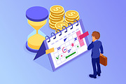 Businessman Faced with Choice, a Finance Illustration by TAlex (Thumbnail 6 of 6)