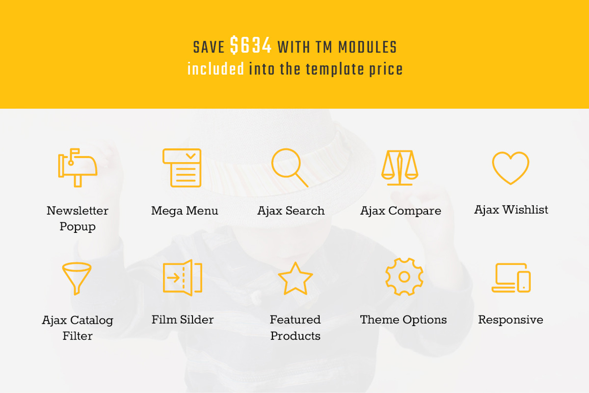 Captain-Hats and Caps Magento2 Theme, a Websites & App Template by Zemez (Photo 3 of 6)