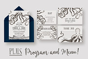 Octopus Wedding Invitation Suite, an Invitation Template by Knotted Design (Thumbnail 1 of 5)