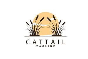 Cattail Logo Design Vector Simple, a Branding & Logo Template by Maylianaw28