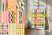 Artisan Lines - Painted Backgrounds, a Background Graphic by Essentially Nomadic (Thumbnail 1 of 9)