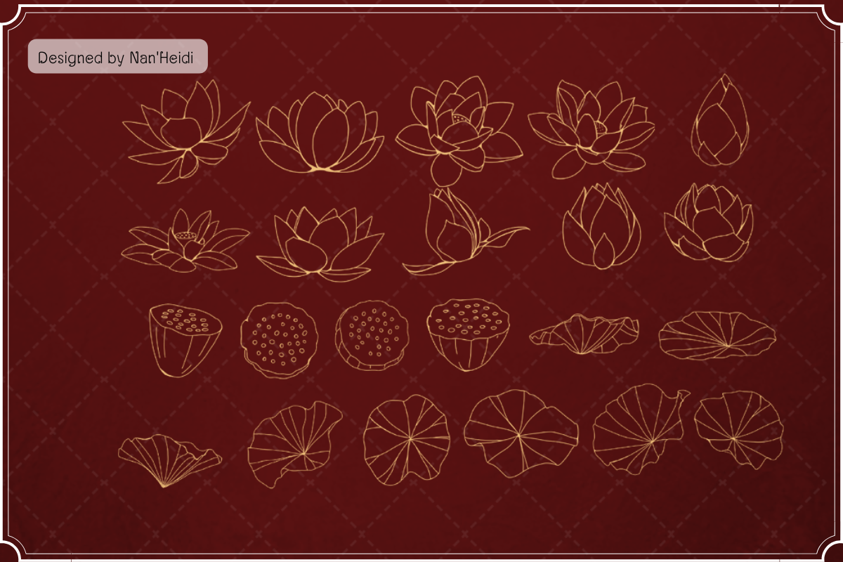 Chinese and Lotus NHD03, a Brush Add-On by Nan'Heidi (Photo 4 of 8)