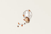 Hedgehog and air balloon, a Pattern Graphic by Olena Kuznietsova (Thumbnail 10 of 10)