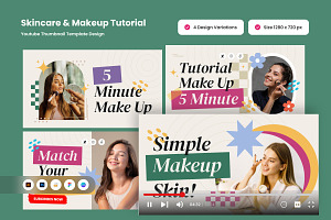 Makeup Look Youtube Thumbnail, a Social Media Template by twinstd