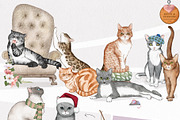 Cat Illustrations Patterns & Borders, a Graphic by Pretty Little Lines (Thumbnail 5 of 17)