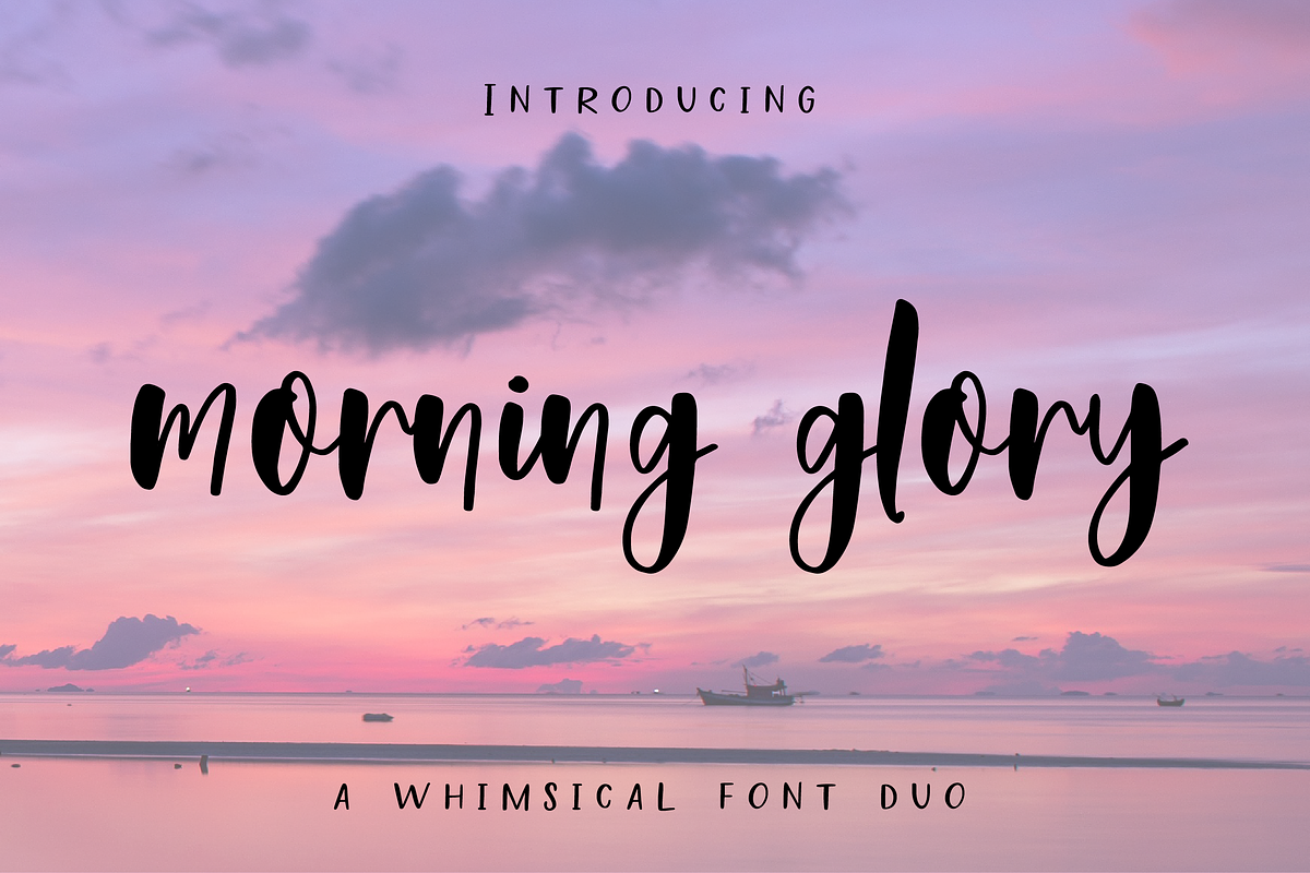 Morning Glory Font Duo