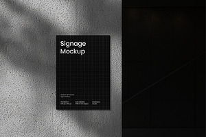 Gabriel Minimalist Signage Mockup