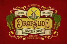 Dropslide Typeface + Extra