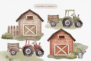 Cute Farm Watercolor Clipart, an Animal Illustration by Point and Poem (Thumbnail 5 of 5)