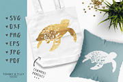 Turtle Silhouette - SVG & Clipart, an Object Graphic by Tommy & Tilly Design (Thumbnail 3 of 4)