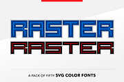 SB Raster Color - SVG Color Font, a Font by SelfBuild Type (Thumbnail 1 of 14)