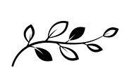 Botanical Leaf Silhouette Bundle, an Illustration by Creativeshirt (Thumbnail 34 of 51)