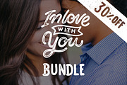 Lettering Love Quotes Bundle 30% OFF, a Texture Illustration by Davihero (Thumbnail 1 of 14)