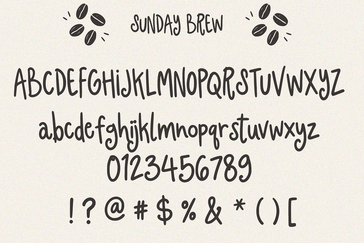 Sunday Brew Handwritten Font, a Handwritten Font by cocodesign (Photo 6 of 8)
