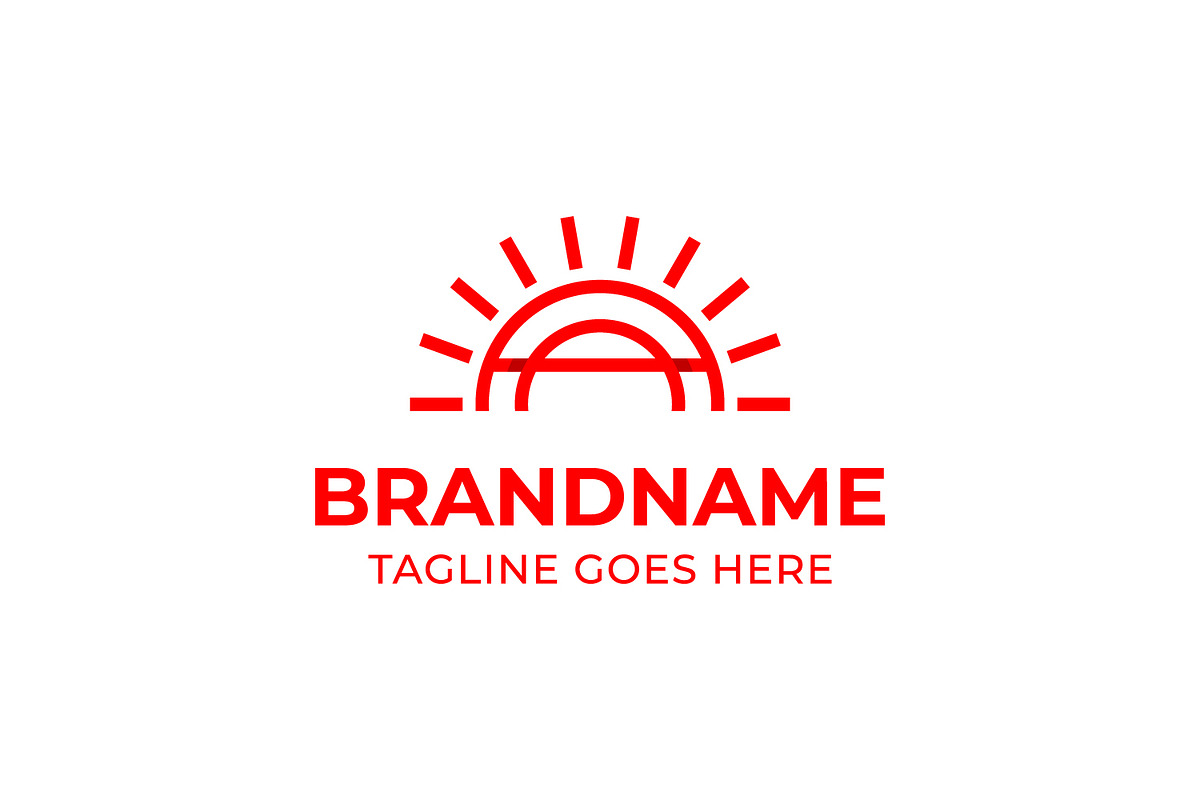 Letters AA Sunrise Logo, a Branding & Logo Template by Pray Art Design Studio (Photo 1 of 2)