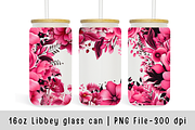 16 oz Libbey Glass Can Flowers, a Graphic by SindyPrintDesign (Thumbnail 2 of 9)