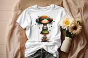Quirky Holly Girl Clipart, an Illustration by Craft Nest (Thumbnail 9 of 9)