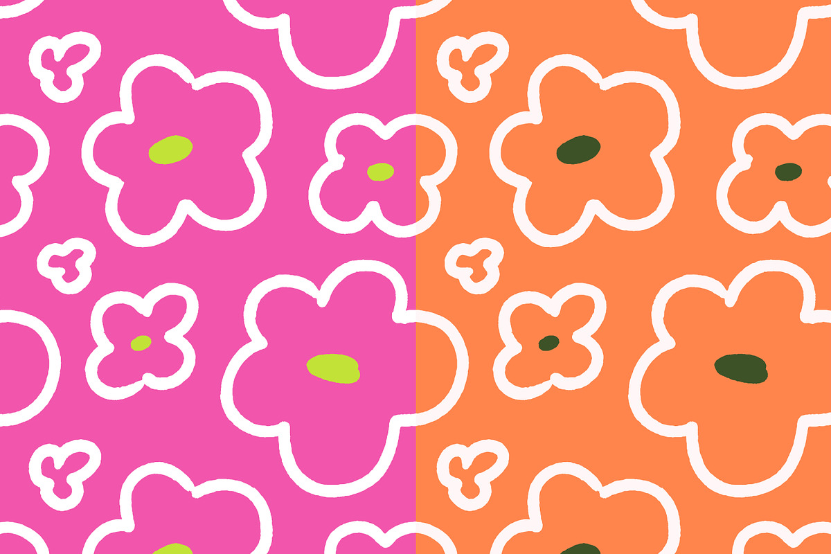 Abstract floral seamless pattern set, a Pattern Graphic by Good Studio (Photo 5 of 24)
