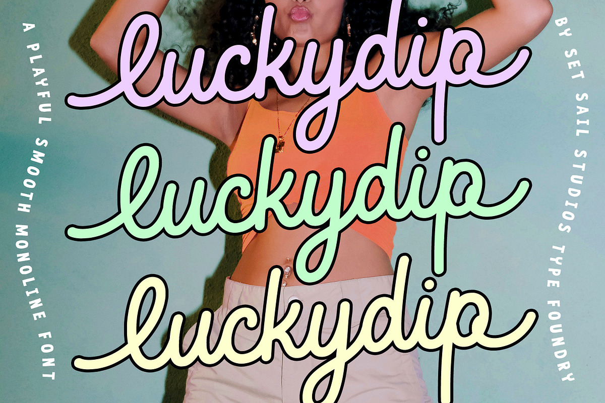 Luckydip Smooth Script Font, a Script Font by Sam Parrett (Photo 1 of 8)