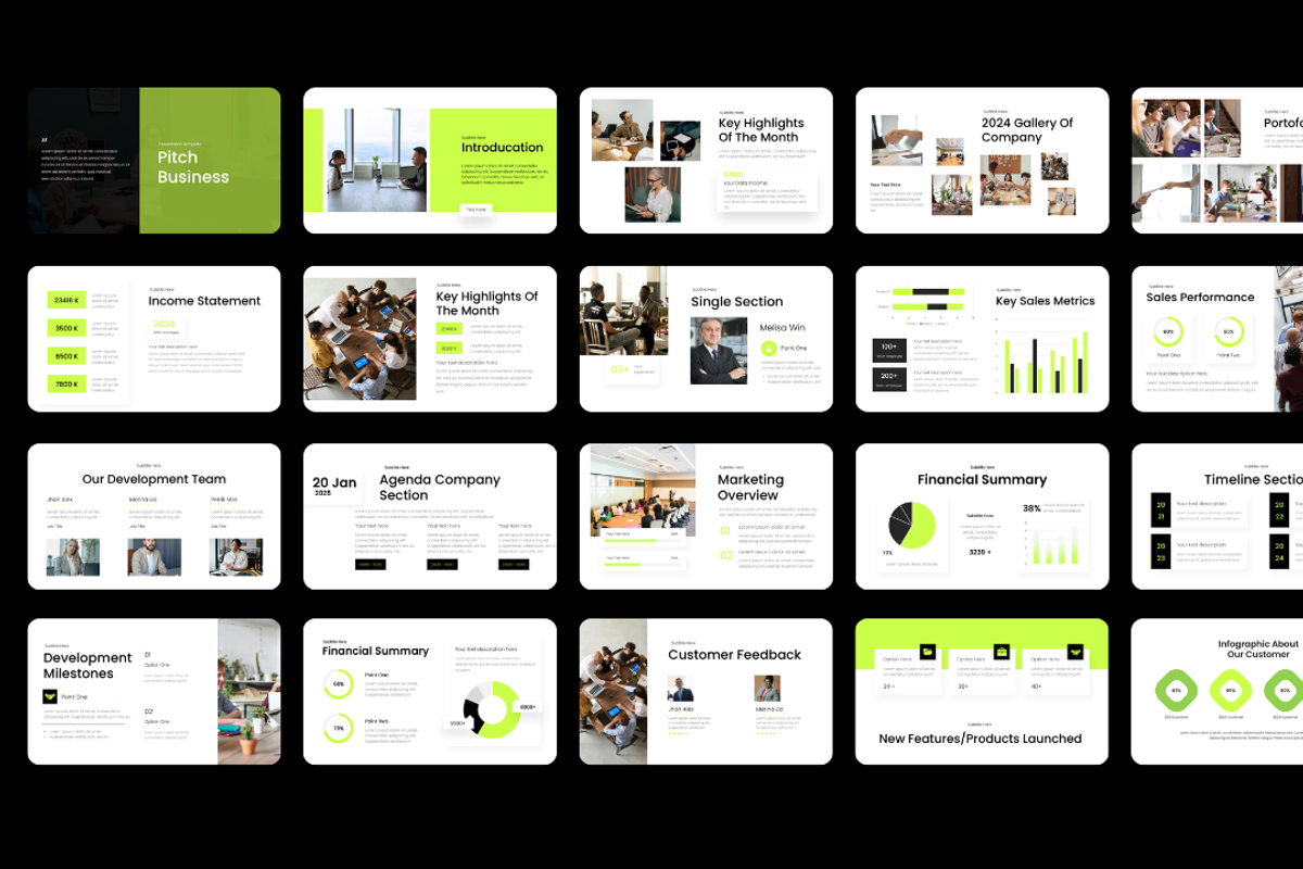 Pitch Business Report Presentation, a Presentation Template by Hammad Arif (Photo 2 of 3)