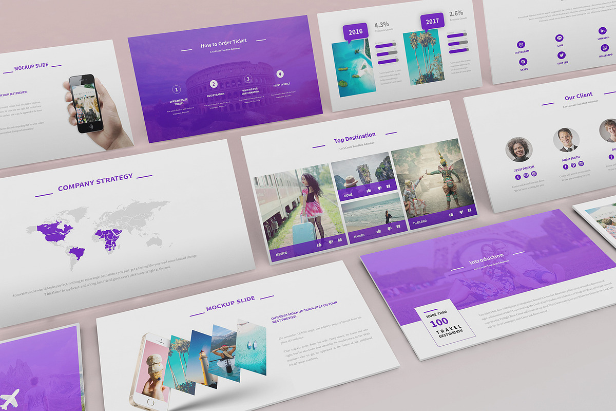 Travel Agency Powerpoint Template, a Presentation Template by Incools Stokie (Photo 3 of 10)