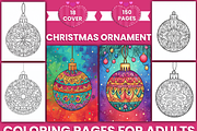 150 Christmas Ornament Coloring Page, a Decorative Illustration by Coco Bloom (Thumbnail 1 of 4)