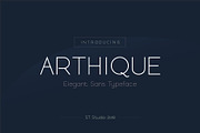 ARTHIQUE ELEGANT FONT, a Sans Serif Font by SHEILLA (Thumbnail 1 of 11)