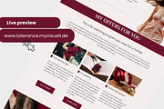Feminine Wordpress Template Purple, a WordPress Template by myvisuell.de Webdesign (Thumbnail 5 of 9)