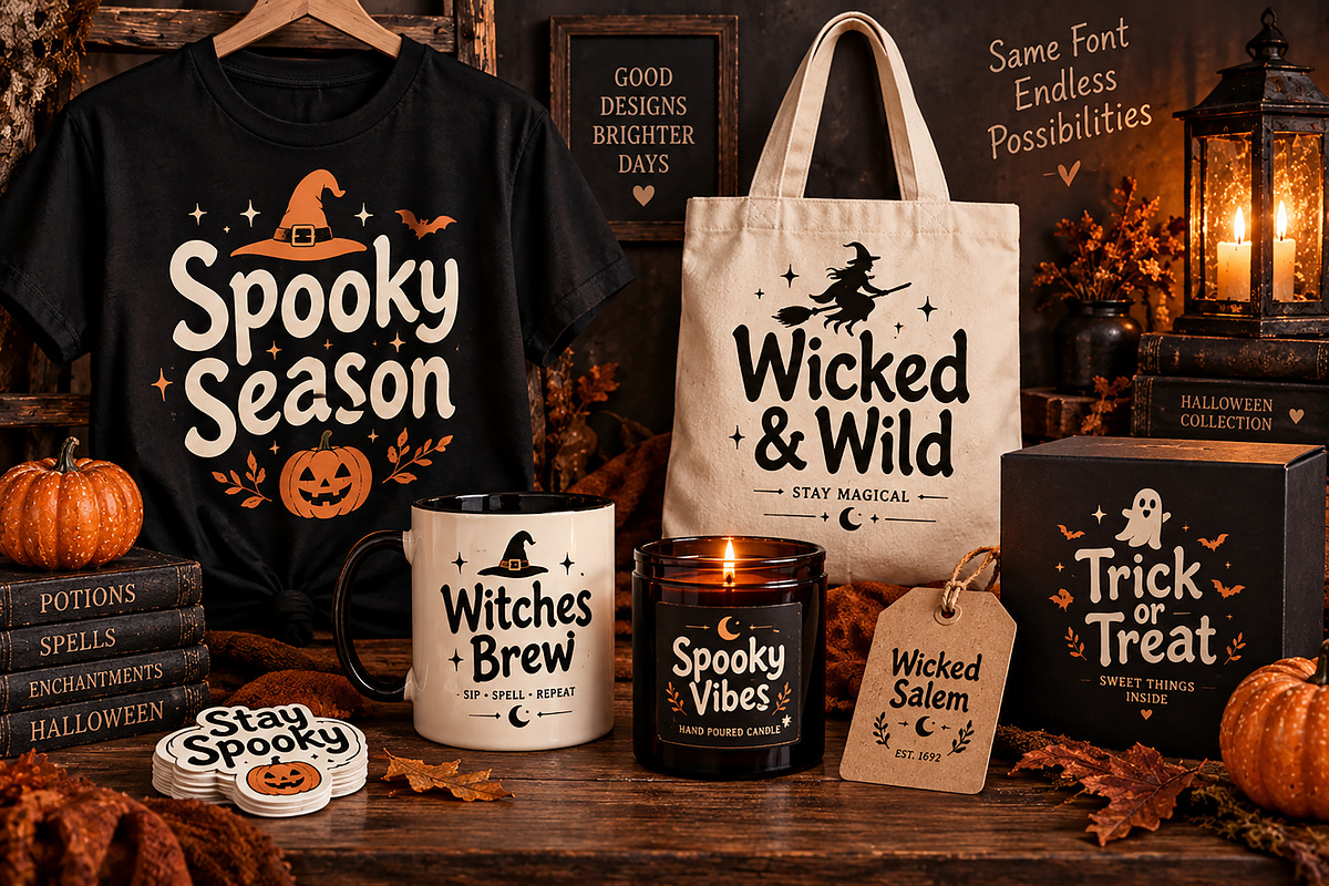 Wicked Salem — Spooky Halloween Font, a Blackletter Font by Wow Magic (Photo 3 of 6)