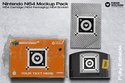 Nintendo N64 Cartridge Mockup, a Packaging Mockup by Fabian Wolfram (Thumbnail 3 of 17)