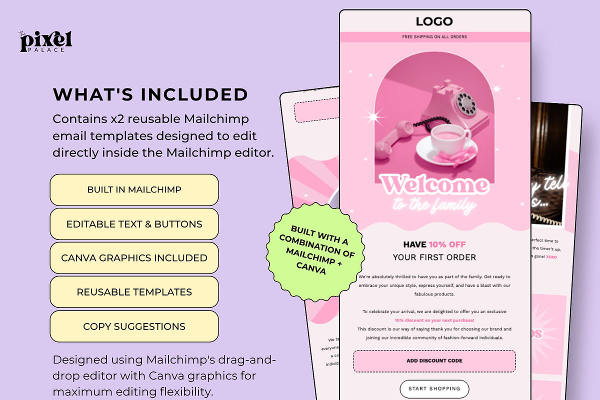 Mailchimp Campaign Templates, an Email Template by The Pixel Palace (Photo 2 of 9)