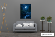 Full Moon Landscape - Print Wall Art, a Poster Template by MagicLove Creations (Thumbnail 4 of 8)