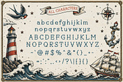 Captain Terry - American Tattoo Font, a Handwritten Font by HipFonts (Thumbnail 2 of 9)