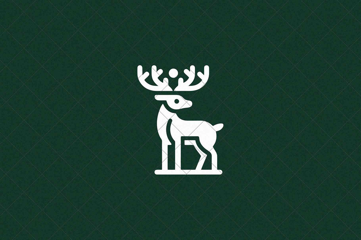 Minimalist Deer Emblem Animal, an Animal Illustration by Vectorium Studio (Photo 3 of 4)