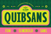 Quibsans, a Sans Serif Font by graphicook (Thumbnail 1 of 10)