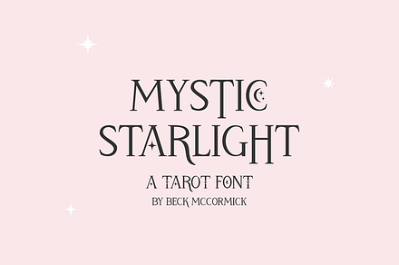 Mystic Starlight - Tarot Font, a Serif Font by Beck McCormick