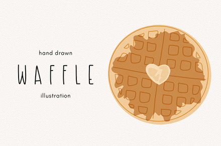 Waffle clipart illustration