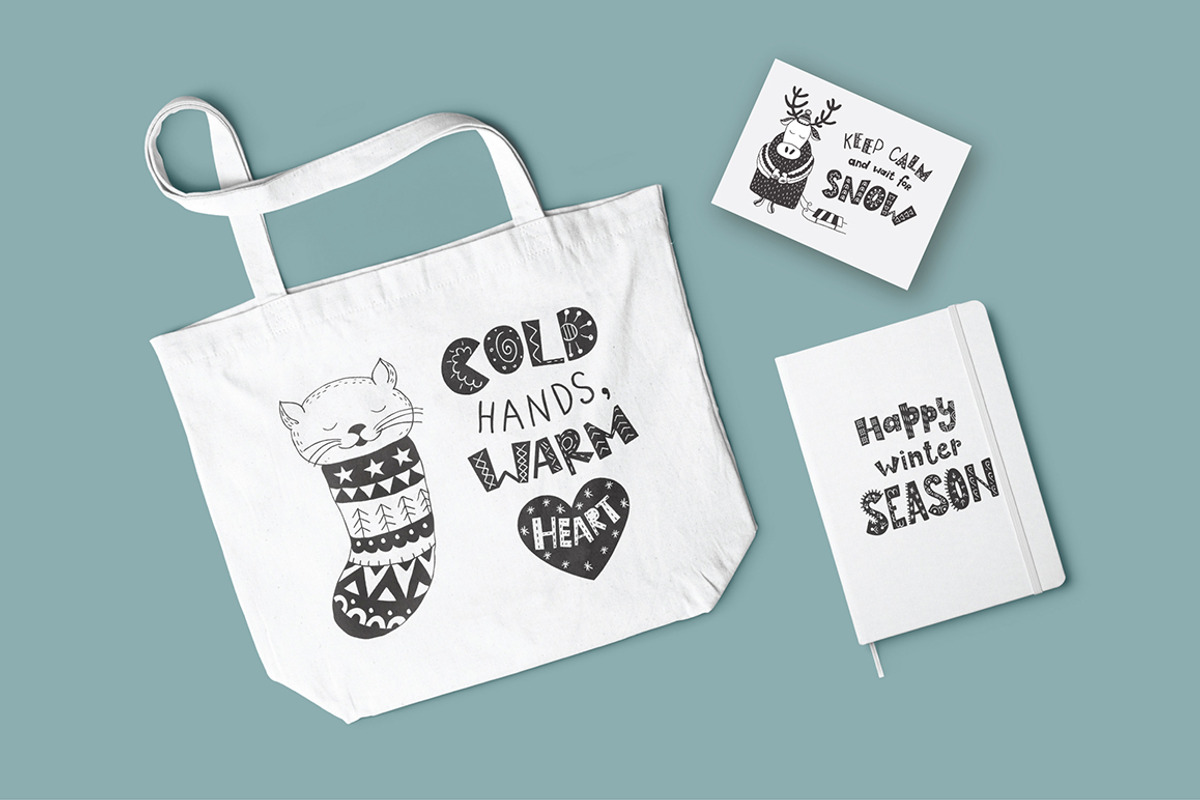 Сool CHRISTMAS Bundle., a Seasonal Illustration by Designwork (Photo 66 of 73)