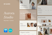 Aurora Studio. Presentation template, a Presentation Template by tonko. (Thumbnail 1 of 10)