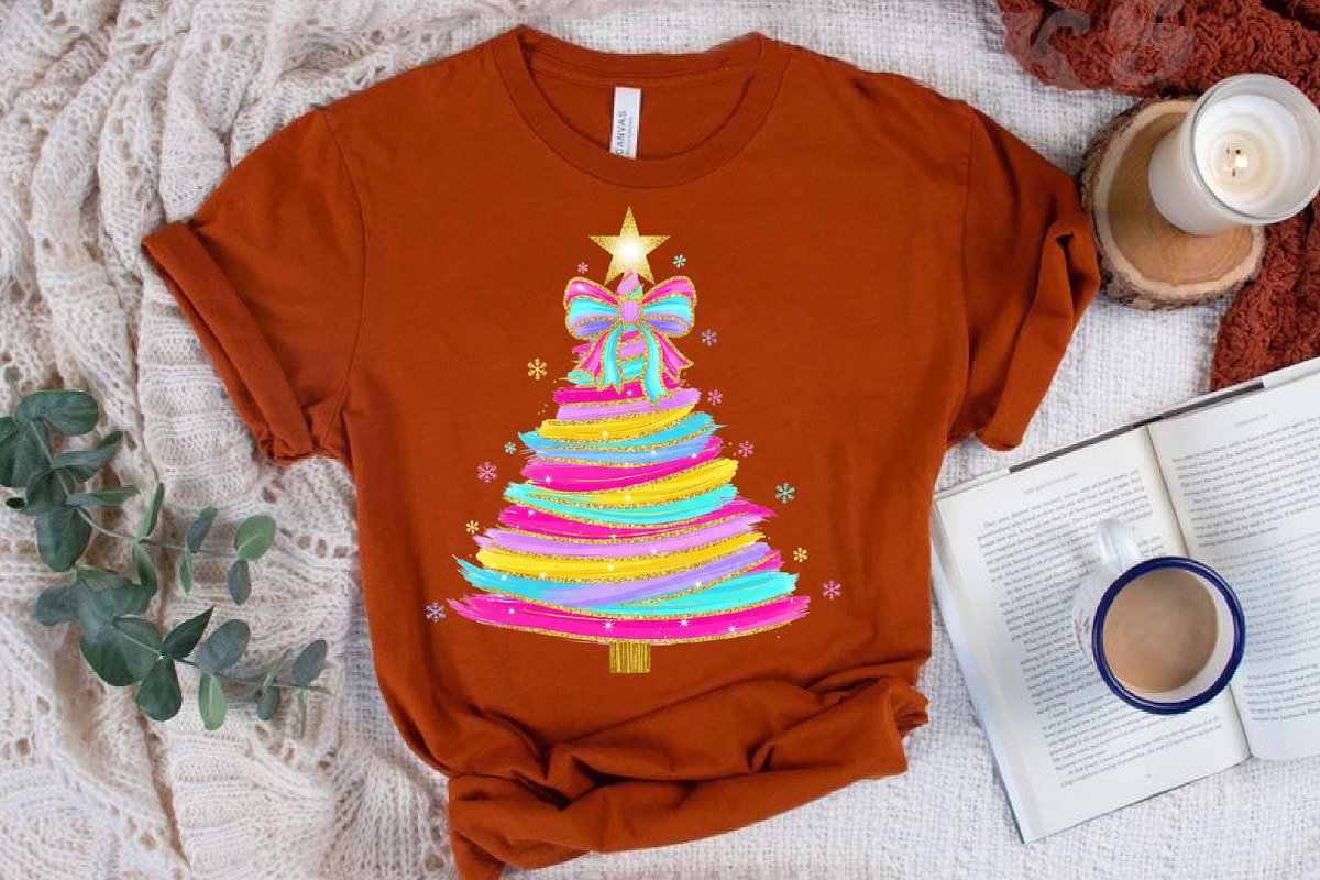 Glitter Brushstroke Christmas Tree P, an Illustration by Libby Wishes (Photo 8 of 8)