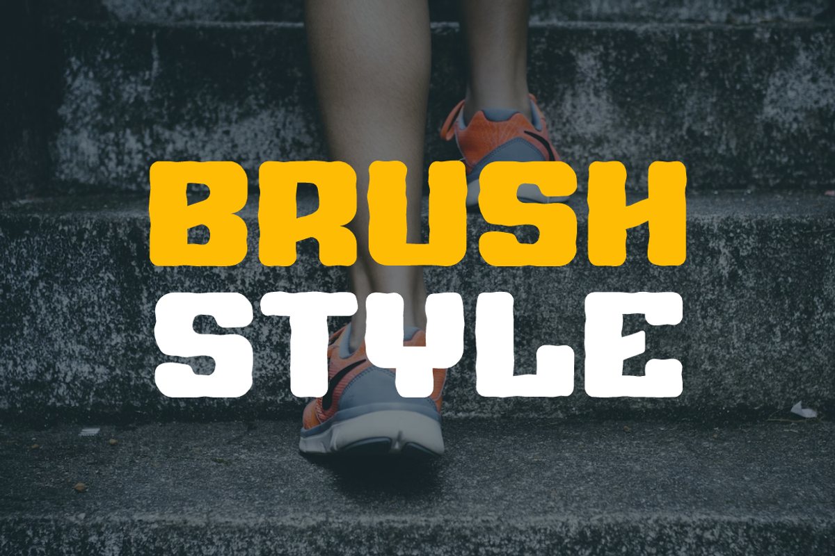 Sports Synergy Brush, a Sans Serif Font by QR Design Studio (Photo 2 of 9)
